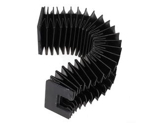 DAZZLEEX Soufflet de protection flexible télescopique pour rails de guidage linéaire pour imprimantes 3D, machines-outils CNC avec (longueur étirée 800 mm)
