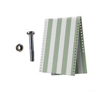 DAZZLEEX Tissu de rechange pour chaise longue d'extérieur en textilène avec vis, tissu rayé double face pour meubles de terrasse, plage, camping, jardin (vert clair)