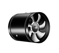 DAZZLEEX Ventilateur d'extraction en ligne - Ventilateur d'extraction de 100 mm, ventilateur de conduit d'extraction de fumée 140 m³/h Ventilateur de tuyau en ligne silencieux noir