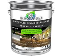 DB Rénovation Saturateur bois incolore - Hydrofuge, Extrême résistance UV, anti-grisaille - Protection marin - 3L