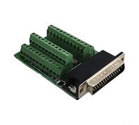 DB44-G2-Mini bornier, connecteur mâle vers module adaptateur PCB, 78 x 53 mm, type à vis verte pour câblage électrique (type riveté)