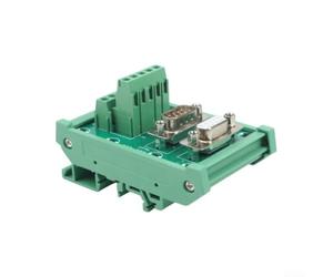 DB9 MG6 Module d'interface de bornier rail DIN avec boîte de jonction et connecteurs droits mâles femelles adaptés à divers projets électroniques