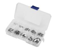 DBA 120Pcs 304 Kit de circlips 1.5mm-10mm E-Clip en acier inoxydable