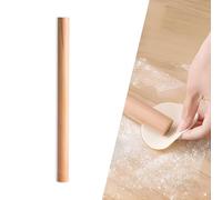 DBAILY Rouleau à pâtisserie en bois de hêtre pour pâte, pâtisserie, pain, pizza, biscuits et crêpes (30 cm)