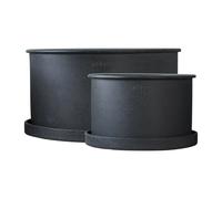 DBKD Cache-pot Plant bowl. lot de 2 Black
