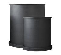 DBKD Cache-pot Plant pot. large. lot de 2 Black