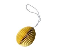 DBKD Décoration de Pâques en papier Ovoid 7 cm Jaune
