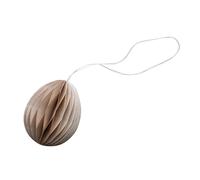 DBKD Décoration de Pâques en papier Ovoid 7 cm White