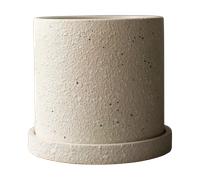 DBKD Pot Ø13 cm avec soucoupe Grow Creme structure