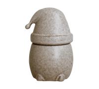 DBKD Pot avec couvercle Eating Santa Petit Beige