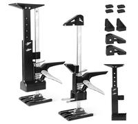 DBREAKS 2Pcs Bras Multi 3-en-1 Économisant le Travail avec Échelle | 38CM Outil de Levage Manuel Multifonctionnel Jusqu'à 220 kg avec Tige de Support de Cric de Chariot et Pinces de Bois, Bras