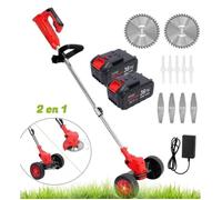 Dbroussailleuse sans Fil - S - Coupe-Bordure 3 en 1 - Batteries 4.0A - Coupe de Jardin - Pelouse