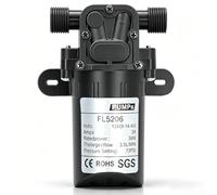 DC 12 V Pompe à Membrane Auto Amorçante, 36W 3,5 l/min Micro pompe a eau à diaphragme, 73 PSI pompe à membrane miniature, pompe à eau haute pression 1/2 pouce, pour agricultures, industrie, peinture