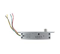 DC 12V 5 Lignes Serrure à Pêne électrique Pêne Dormant étroit Serrure de Porte à Pêne Dormant avec Affichage LED temporisé pour le Contrôle D'accès D'entrée (Verrouillage de mise hors tension)