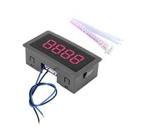 DC 12V LED Compteur d'affichage numérique, 4 chiffres 0-9999, Haut/bas, Avec câble (chiffres rouges)