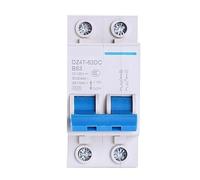 DC 2P Miniature Circuit Breaker 12V to 125V Protection Switch | 3A 6A 10A 16A 20A 25A 32A 40A 50A 63A Options, Double Pole MCB for Solar PV, Battery and DC Power Distribution(16A)