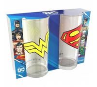 DC Comics 2 verres à boire Ensemble Wonder Woman & Superman 0,27 L 24863 Taille:taille unique