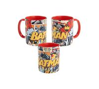 DC Comics Batman Tasse - Pow! - Tasse à café - Tasse à café - En céramique - Rouge - 320 ml