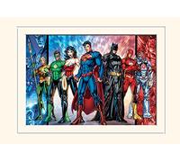 DC Comics Image + Passe-Partout 30 x 40 cm - Justice League