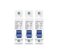 DC MCB Mini disjoncteur 6000A 1P 125V | Disjoncteur CC 3A 6A 10A 16A 20A 25A 32A 40A 50A 63A(10A,3pcs)