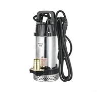 DC Pompe submersible pour irrigation de bassin en acier inoxydable 480 W | DC Pompe à eau sous-marine 72 V 48 V 24 V 12 V, portée horizontale 150 m, filet filtrant pour bassin agricole (24 V)