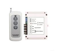 DC12V/24V Contrôleur de moteur sans fil Remote Forward Reverse Switch 40A Relais pour volets roulants Porte de garage avec fonction limite (DC12V)