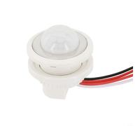 DC5-24V 5A Mini Réglable Auto PIR Détecteur de Mouvement Infrarouge Commutateur pour Bande Lumineuse LED avec Retard et Photosensible Fonction Blanc