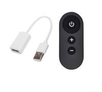 DC5V USB RF Télécommande Commutateur Sans Fil LED Bande Gradateur Module Vitesse de Ventilateur 4-12V 2A pour Éclairage et Petites Pompes, Portée 30M avec Télécommande à 3 Boutons Noir