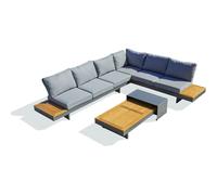 Dcb garden salon de jardin d'angle - Gris anthracite