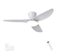 Dceinz Grande Plafonnier Ventilateur de Plafond Salon Dimmable Télécommande LED Lustre Ventilateur De Plafond Réversible Silencieux Dc Lumiere Ventilateur Plafond 6 Vitesses Smart Pour Chambre