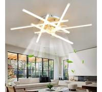 Dceinz Succursale Intensité Variable Et Silencieux Plafonnier Ventilateur Fonction MéMoire Rotation Avant Et ArrièRe à Six Vitesses TéLéCommande Et App Ventilateur Plafond Avec Lumiere,Blanc-6