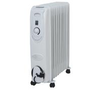 DCG Eltronic Oil Cooler 1500W 7 éléments 3 niveaux de puissance Noir et blanc