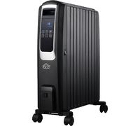 DCG Eltronic RA2910D Refroidisseur d'huile 2500W Noir avec télécommande et minuterie 24h