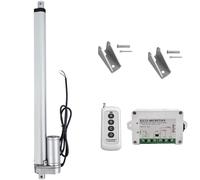 DCHOUSE Actionneur linéaire 12V, course de 400mm, robuste moteur de levage maximal de 150kg, kit de télécommande sans fil avec supports de montage (1500N, 16pouces)