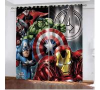 DCL-31 Rideaux occultants 3D Disney Spiderman Avengers Iron Manpour chambre à couchersaloncuisinedécoration de la maisoncadea