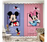 DCL-655 Rideaux occultants Disney Mickey Minnie Mousedécoration pour chambre à couchersalonpour enfants filles et garçonscade