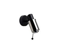 DCW Biny Spot Bulb Strahler/Spot, noir / nickel, avec tige