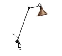 DCW Lampe Gras N°201 Copper Conic Klemmleuchte, cuivre brut / blanc
