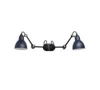 Lampe Gras N204 Applique Murale Double Mat Noir et Bleu Mat