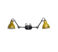 Lampe Gras N204 Applique Murale Double Mat Noir et Mat Jaune