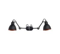 DCW Lampe Gras N°204 Double Wandleuchte, noir / cuivré
