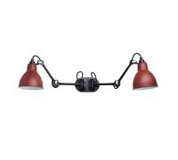 Lampe Gras N204 Applique Murale Double Mat Noir et Mat Rouge
