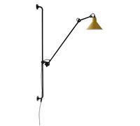 N214 Applique Murale Mat Noir et Mat Jaune