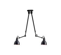 DCW Lampe Gras N°302 Copper Double Round Deckenleuchte, noir / cuivré
