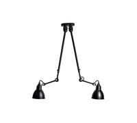 DCW Lampe Gras N°302 Double Round Deckenleuchte, noir