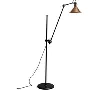 DCWéditions Lampadaire LAMPE GRAS N°215 Noir - Cuivre non poli - conique
