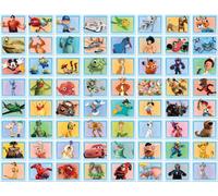 DD-316 Disney Blue Box- 64 motifs Disney - Taille par image : 27 x 36 cm Panneau mural