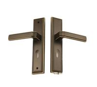 DDARUCZO Serrure de Porte en Bois Massif de Style Chinois, en cuivre Pur, for Chambre à Coucher, Style rétro, for Porte d'intérieur, silencieuse, Style européen, poignée Simple(228M 28 Bronze)