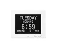 DDC - 8009 Horloge Jour Calendrier Numérique Inlife avec Perte de Mémoire avec Ecran