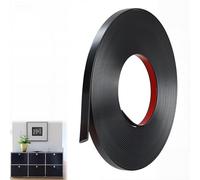 ddckj 7M Moulure Adhesive Noir Mat Baguette de Finition Pvc Moulure Flexible Convient à Cadres de Miroirs, Fenêtres, Murs, Sols, Armoires, Plafonds, Bords de Carreaux